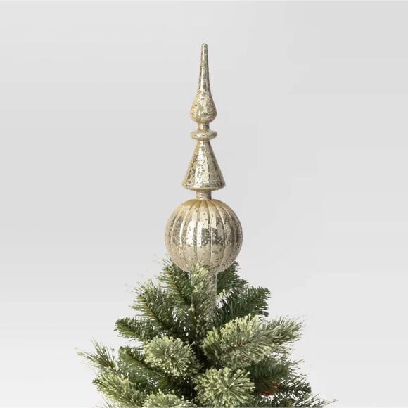 Christmas Lit Finial Tree Topper Hanukkah Bush Ornament 14.5" Light Up Holiday - Picture 5 of 6